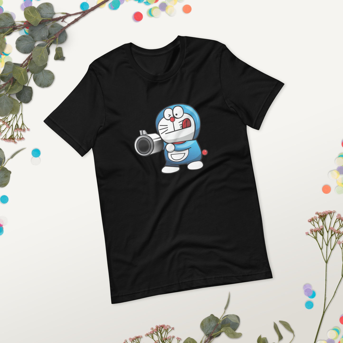 Unisex t-shirt Cartoon Gun