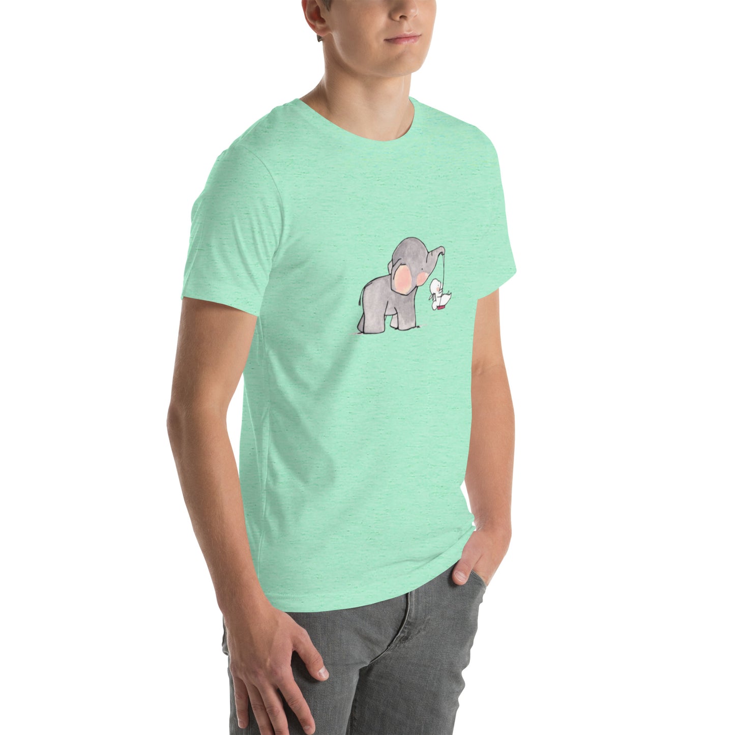 Unisex t-shirt Elephant draw