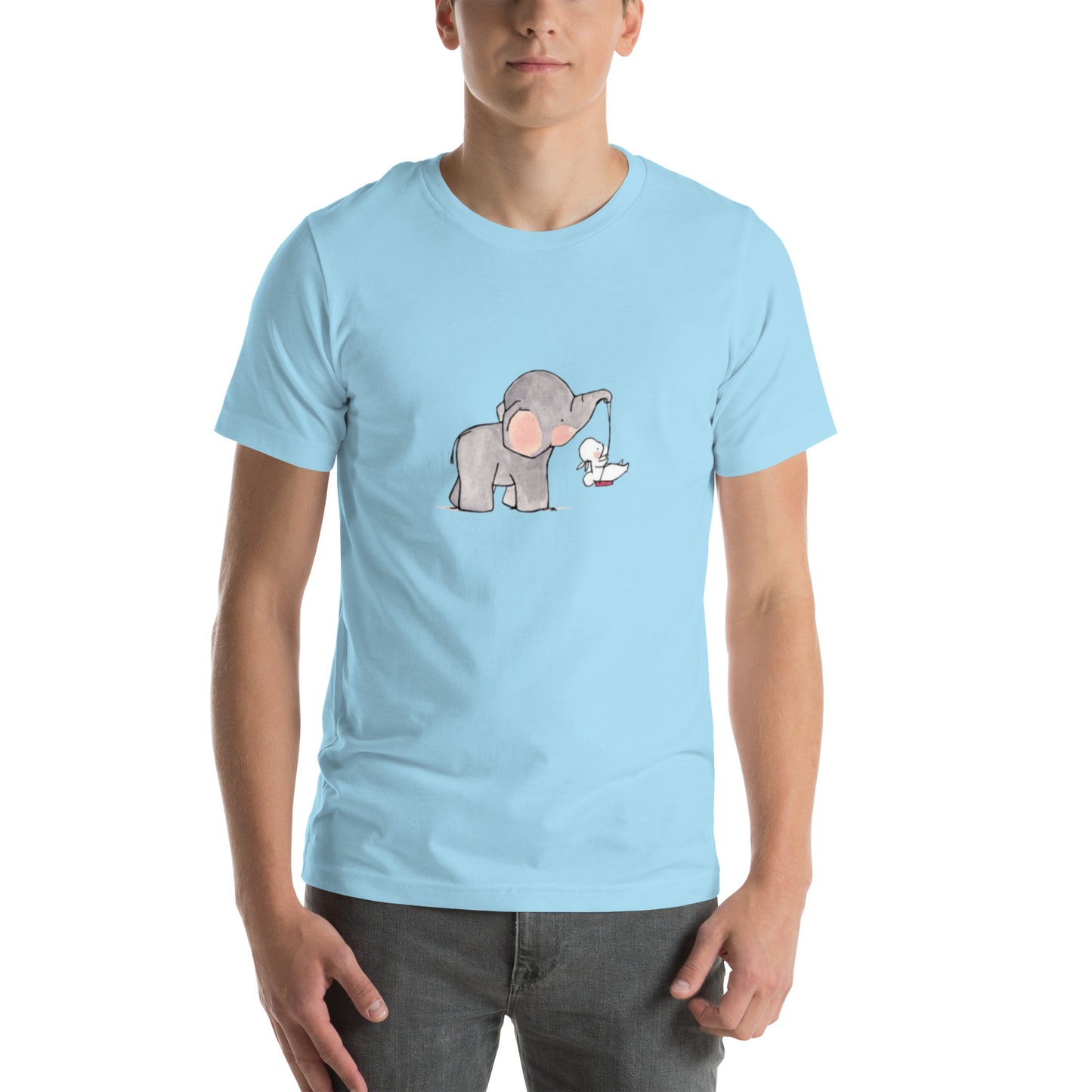 Unisex t-shirt Elephant draw