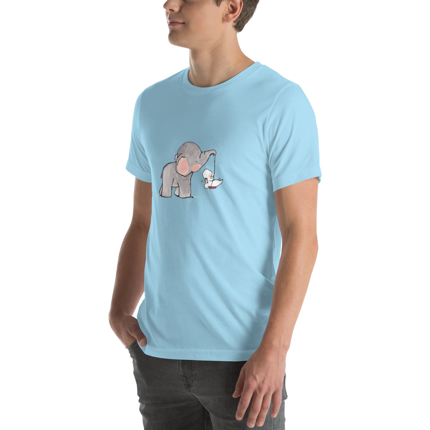 Unisex t-shirt Elephant draw