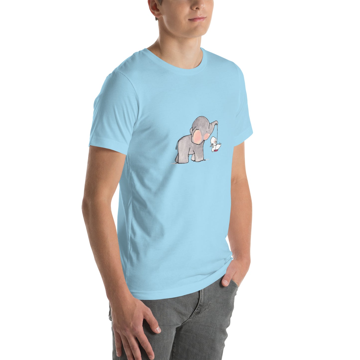 Unisex t-shirt Elephant draw