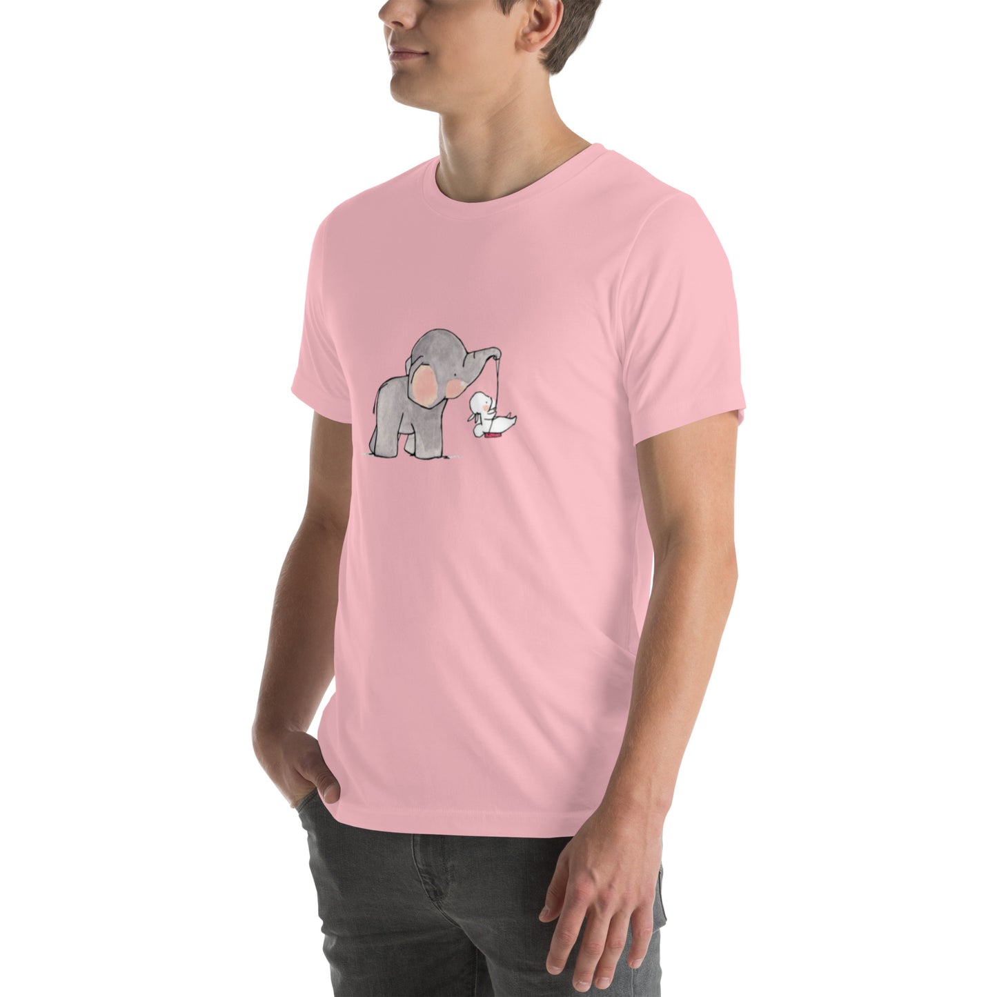 Unisex t-shirt Elephant draw