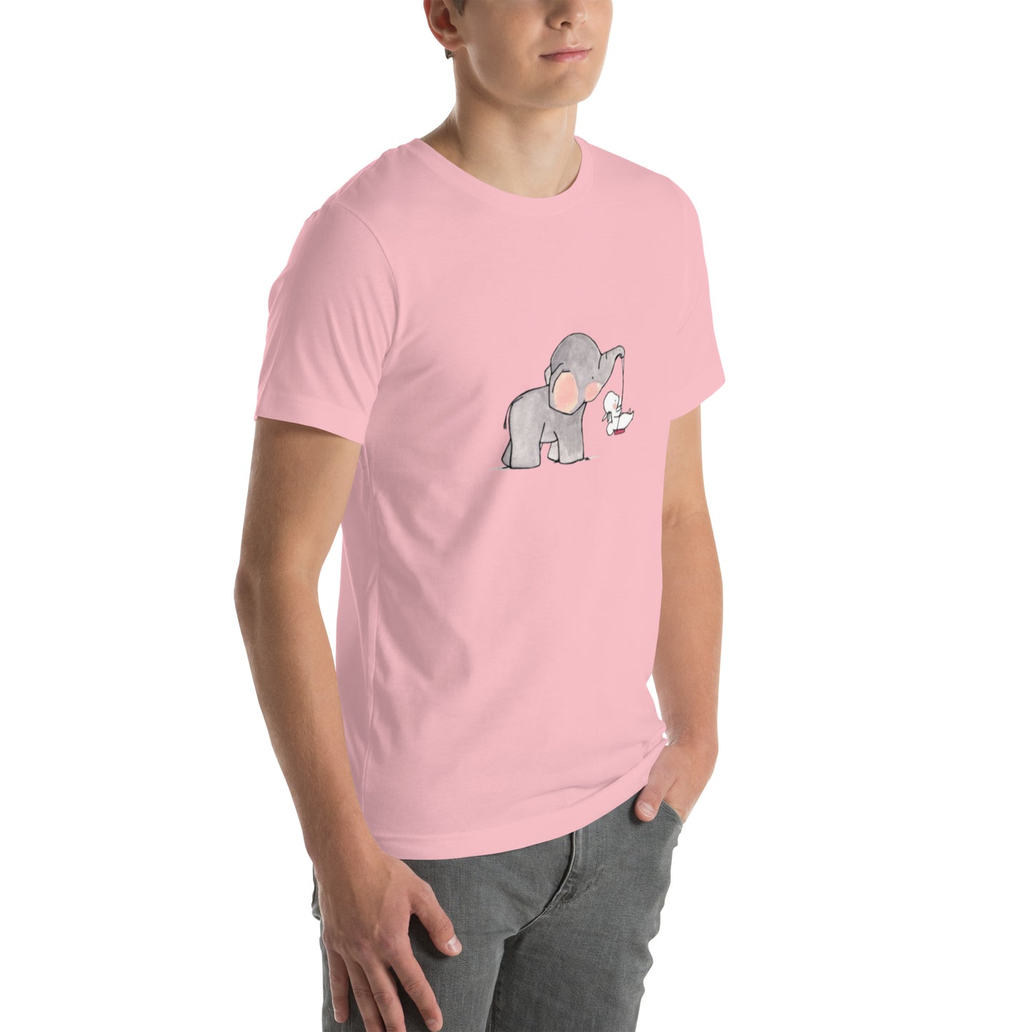 Unisex t-shirt Elephant draw