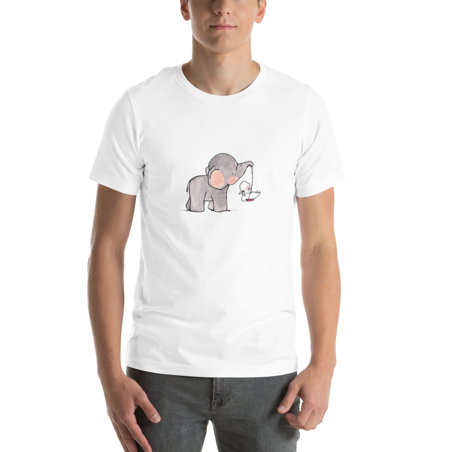 Unisex t-shirt Elephant draw