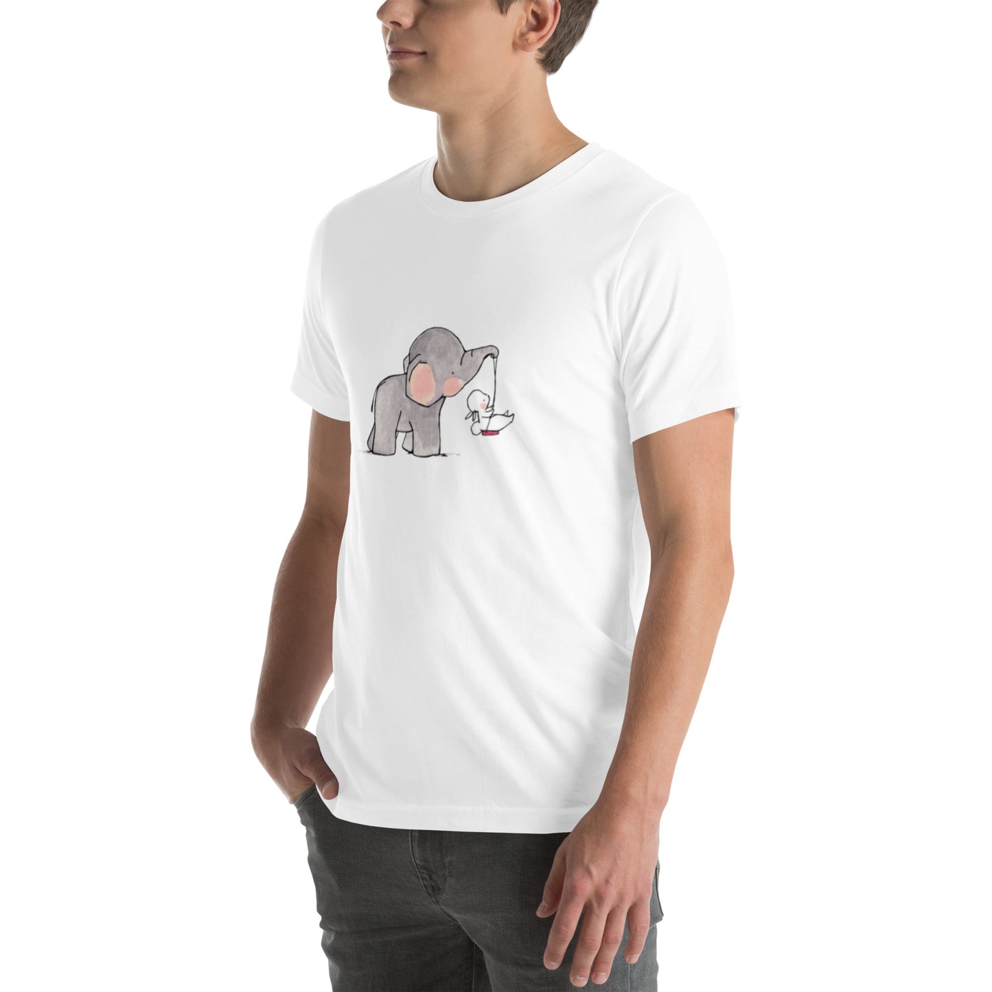 Unisex t-shirt Elephant draw