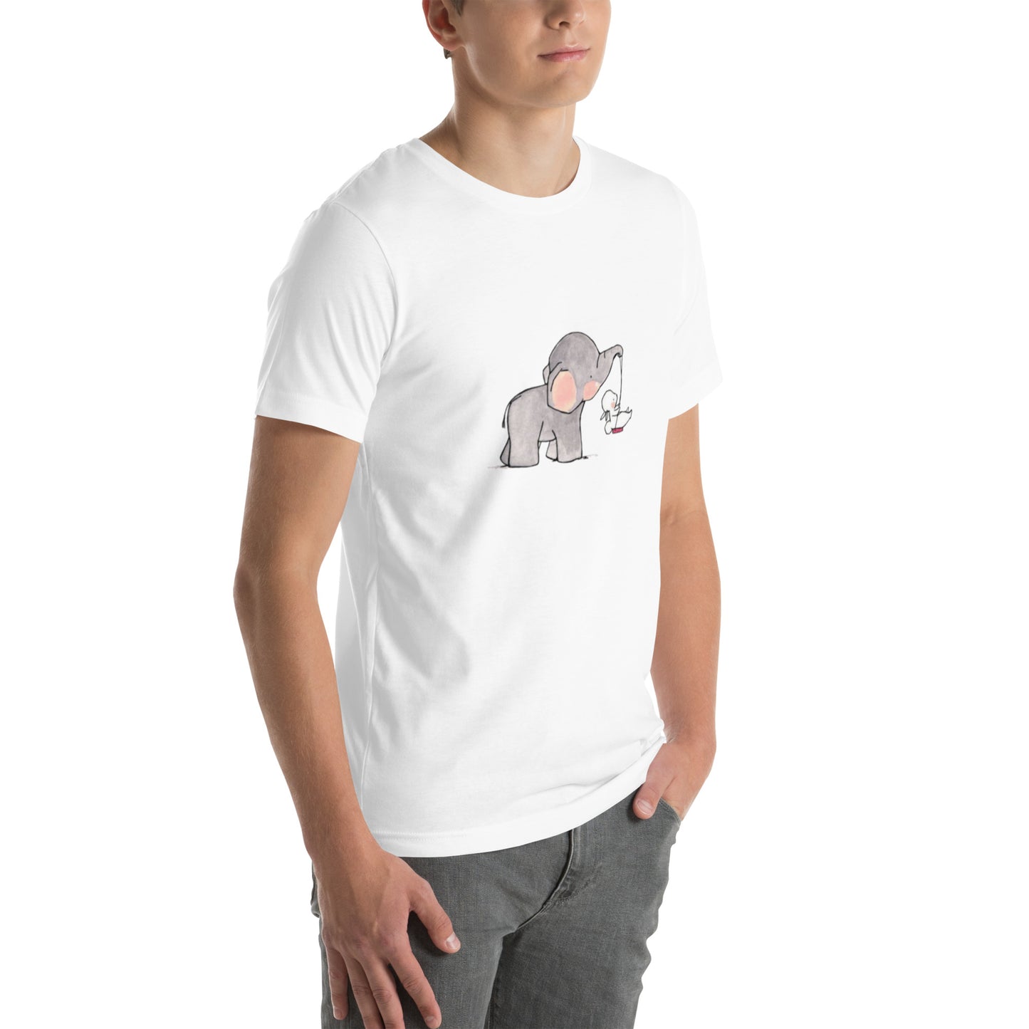 Unisex t-shirt Elephant draw